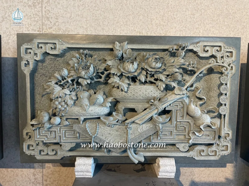 stone carved wall, stone statue, decoration stone