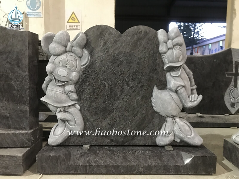 bahama blue granite tombstone