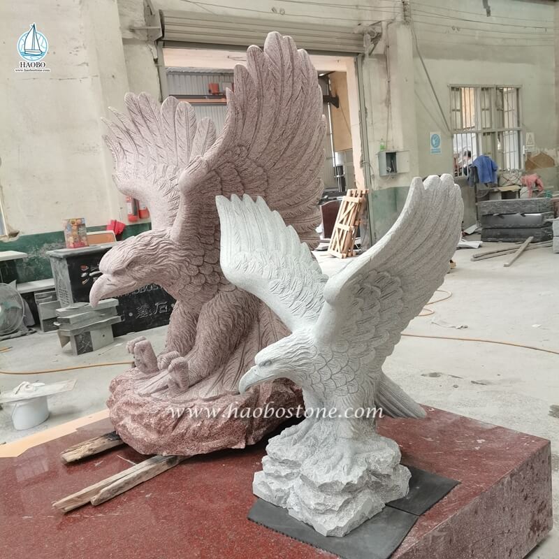 Stone Eagle animal carving