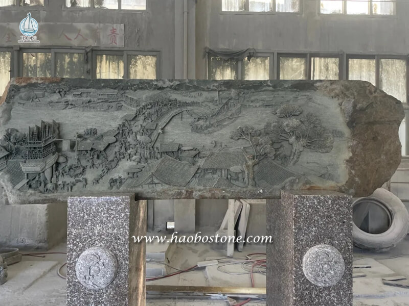 stone carved wall, stone statue, stone carving,historical painting carving