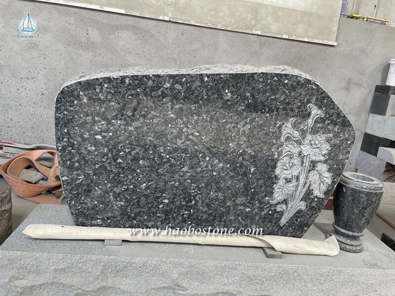 Blue Pearl Granite Carving