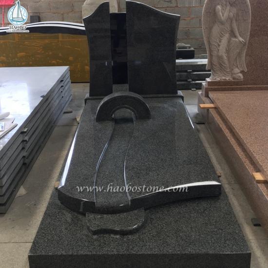 Boyal Black Granite Memorial Tombstone