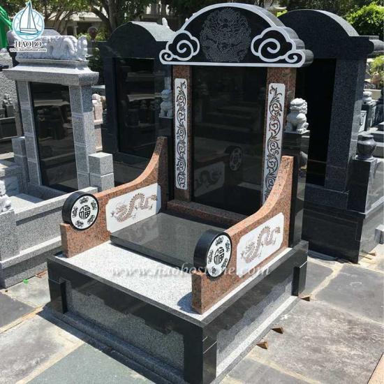 Chineses Style Granite Funeral Tombstone