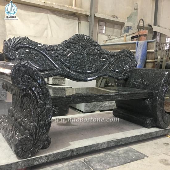 Blue Pearl Granite Monument Bench