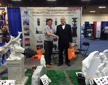 Haobo Stone attended ICCFA Funeral Exhibition in USA in 2014